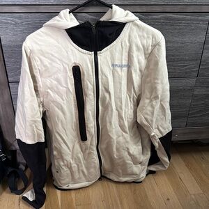 Cream and Black Performance Jackets with Technical Fabric